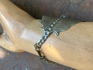 Feather bangle bracelet
