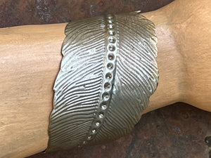 Feather bangle bracelet