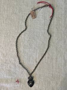 Crowned heart necklace