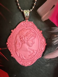 Pink Cameo necklace