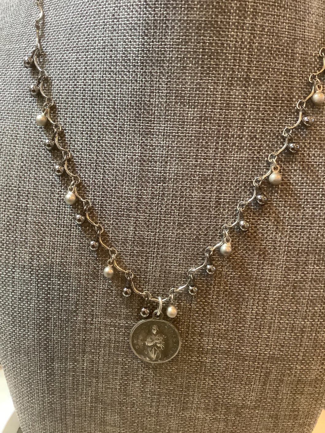Italian medal necklace