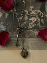 Load image into Gallery viewer, Heart &amp; Key Necklace
