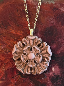 Pink Medallion Necklace