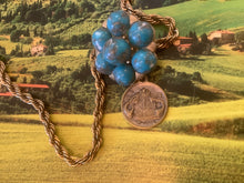 Load image into Gallery viewer, Vintage jewel and French medal necklace
