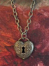 Load image into Gallery viewer, Keyhole Heart Necklace
