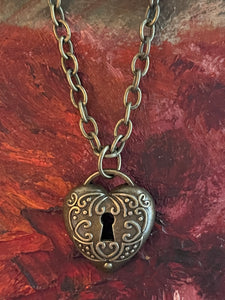 Keyhole Heart Necklace