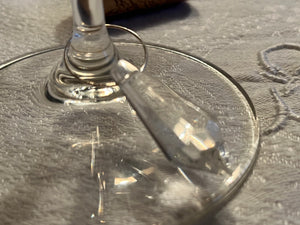 Wine glass charm
