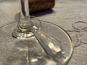 Wine glass charm