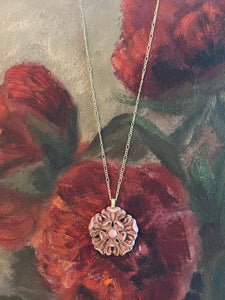 Pink Medallion Necklace