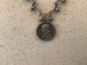 Italian medal necklace