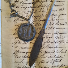 Load image into Gallery viewer, Rustic medallion necklace
