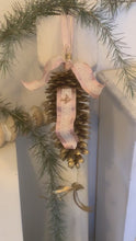 Load and play video in Gallery viewer, Decorative Pretty in pink pinecone
